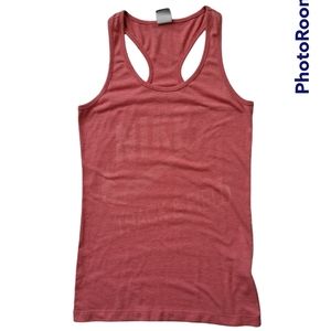 Nike track and field pink racer back sports wear tank top, medium